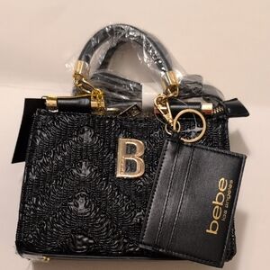 Bebe Nola Mini Satchel With Credit Card Organizer NWT